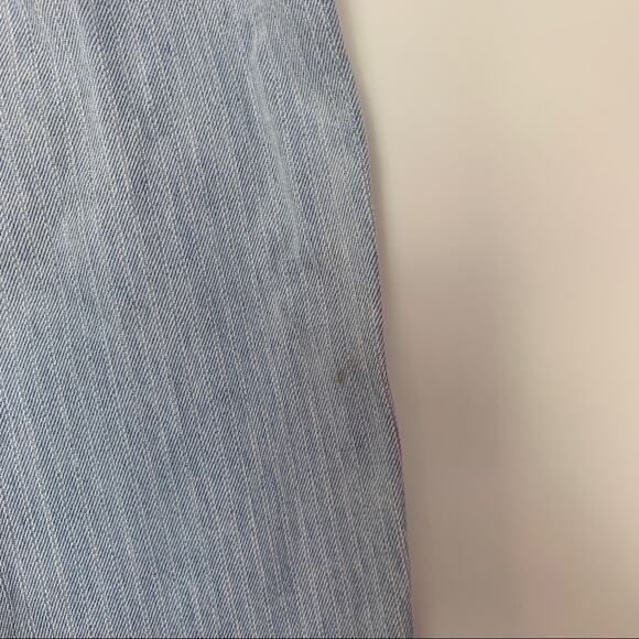 Vintage Lee Pinstripe High Waisted Mom Jeans Tapered Leg Pants Size 10 Light - Picture 5 of 7